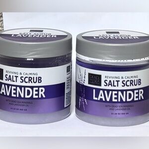 2 X Dead Sea Mineral lavender Salt Scrub 23.28oz